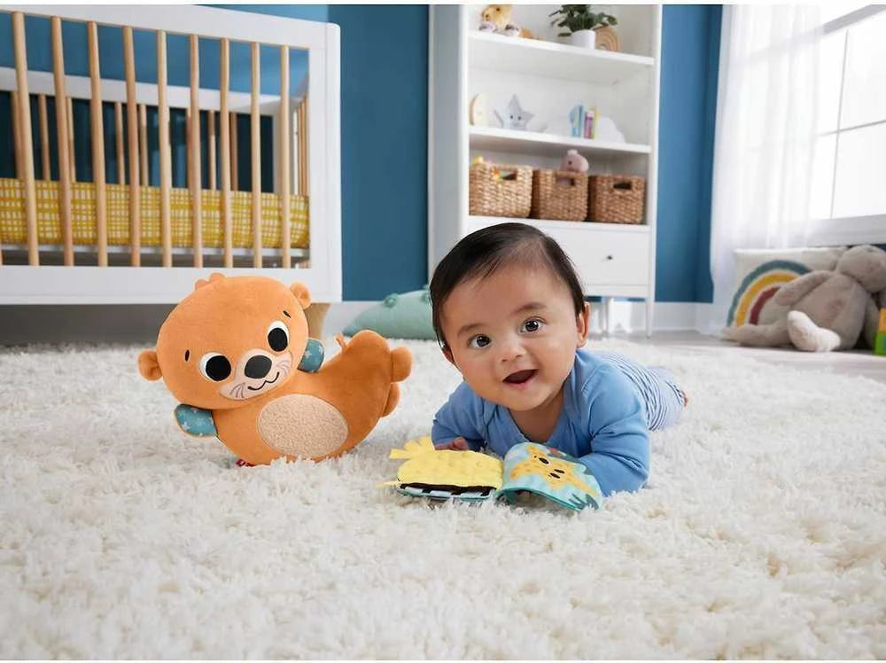 Fisher Price Sensimals žaislų rinkinys kūdikiams "Ūdra ir veidrodėlis"