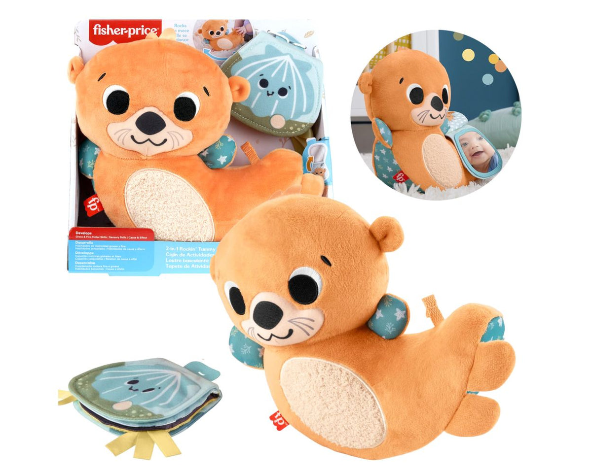 Fisher Price Sensimals žaislų rinkinys kūdikiams "Ūdra ir veidrodėlis"